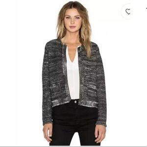 Joie porsha soft tweed boucle sweater blazer
